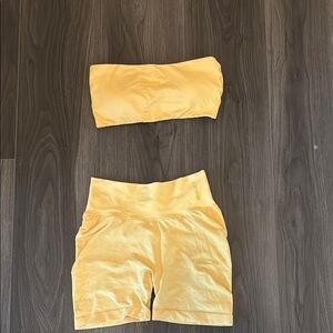 Yellow Two-Piece Activewear Set